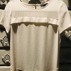 Forever 21 work blouse fancy off white